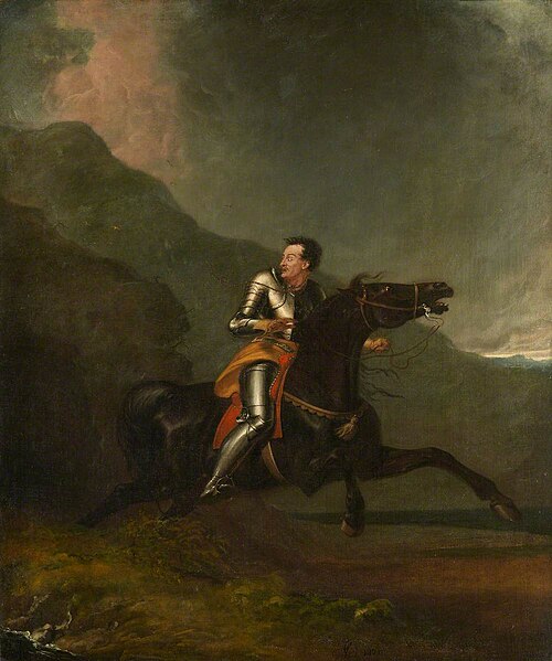 Sir Trevisan Fleeing from Despair, 1820, Abraham Cooper