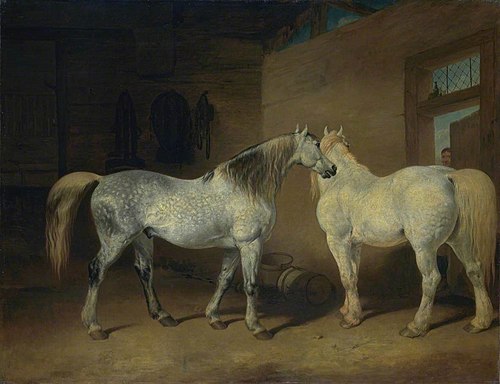 Draught Horses, 1828, Abraham Cooper