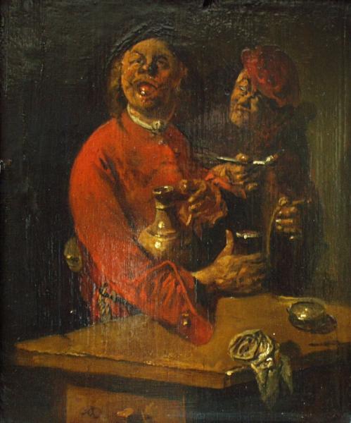 A Smoker and a Drinker, 1650, Abraham Diepraam
