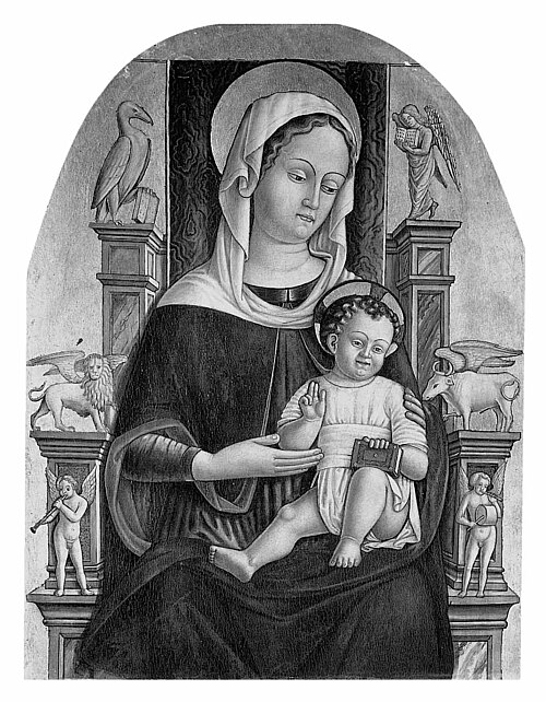 The Virgin and Child Enthroned, 1475, Matteo Cesa
