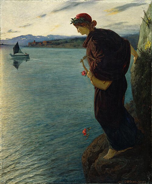 Sappho, 1897, Ernst Stückelberg