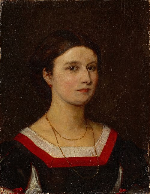 Portrait of Luise Bachofen-Burckhardt, 1865, Ernst Stückelberg