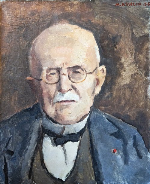 Portrait du professeur Branly, 1936, Maurice Asselin