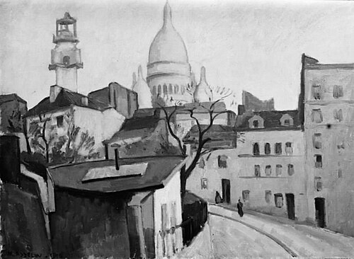 View of Montmartre, 1912, Maurice Asselin