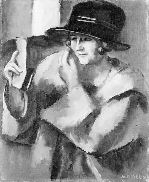 Young Woman Powdering her Face, 1922, Maurice Asselin