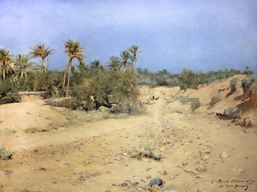 L'Oued Chetma en été, 1890, Maurice Bompard