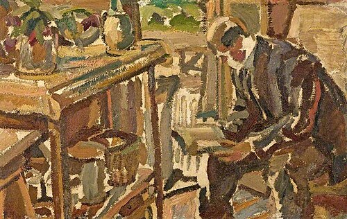 Man Reading, , Maurice Loutreuil