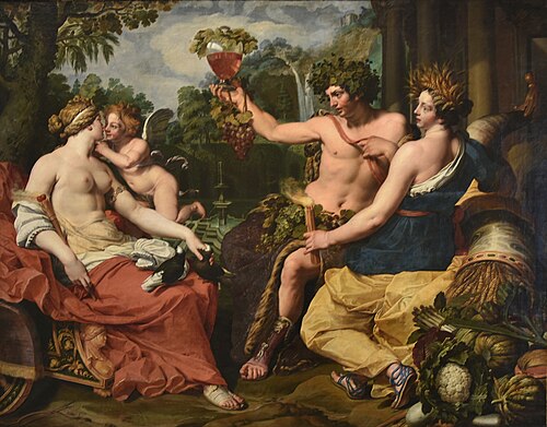 Ceres, Bacchus and Venus, 1650, Abraham Janssens I