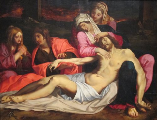 La lamentation sur le corps du Christ mort, 1600, Abraham Janssens I