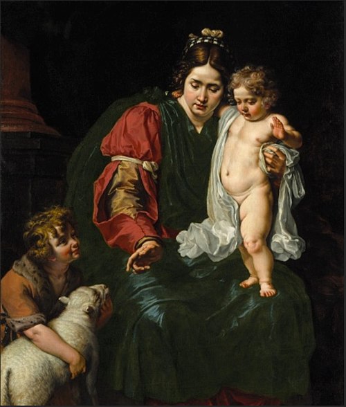 The Virgin and Child with the infant St John the Baptist, 1618, Abraham Janssens I