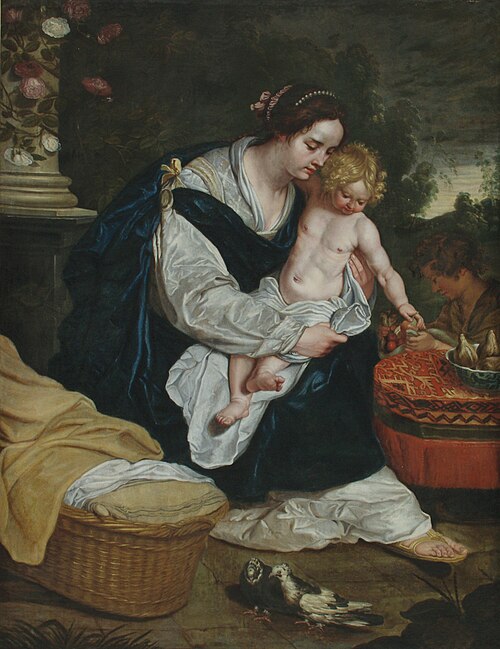 La Virgen y el Niño con San Juan Bautista, 1608, Abraham Janssens I