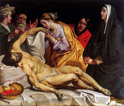 La lamentation sur le corps du Christ mort, 1620, Abraham Janssens I