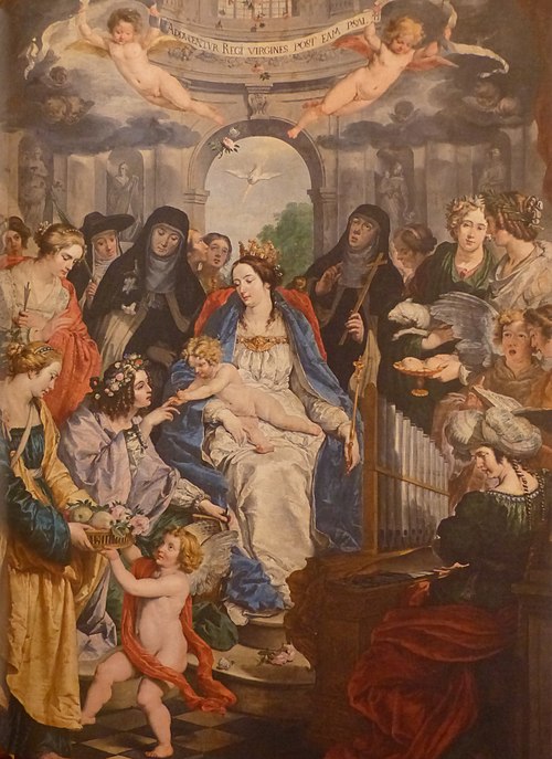Le Mariage mystique de sainte Catherine, , Abraham Janssens I