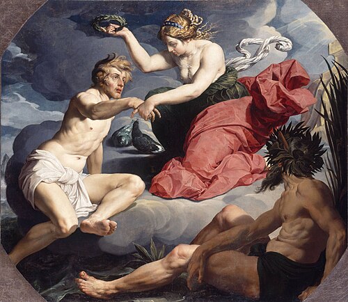 Venus kroont Aeneas, 1625, Abraham Janssens I