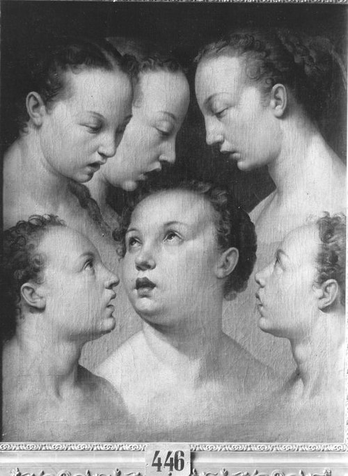 Weibliche Studienköpfe, 1603, Abraham Janssens I
