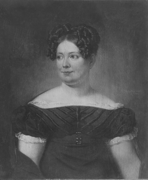 Hedvig Gustava Törneman (1792-1857), married to the Justice of the Supreme Court Gustav Nyblaeus, 1824, Johan Gustaf Sandberg