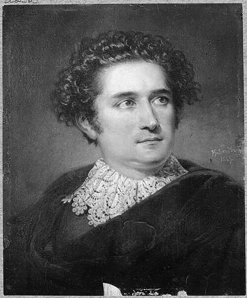 Portrait of Nils Vilhelm Almlöf, 1799-1875, 1829, Johan Gustaf Sandberg