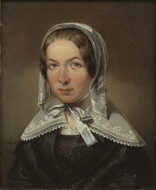 Fredrika Bremer (1801-1865), author, philanthropist, 1843, Johan Gustaf Sandberg