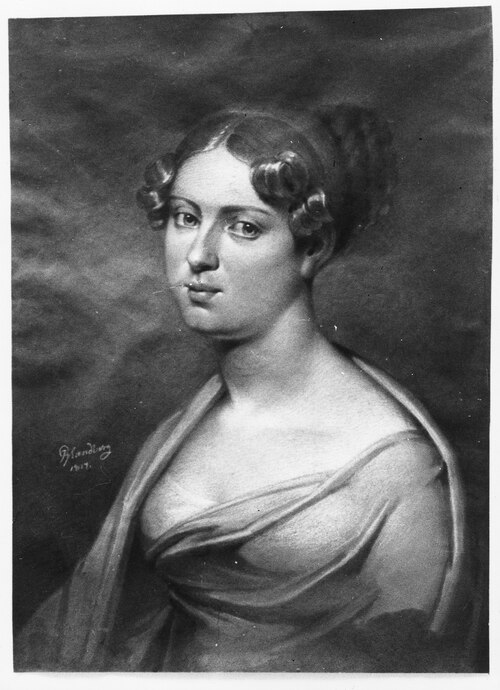 Rosina Franzén, 1800-1840, gift med statsrådet Karl Daniel von Haartman, 1817, Johan Gustaf Sandberg