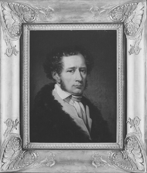 Självporträtt, 1836, Johan Gustaf Sandberg