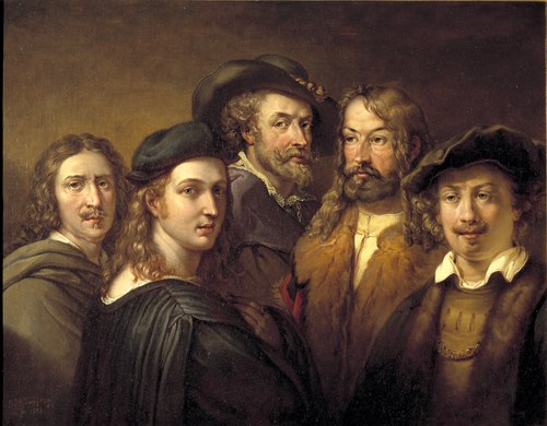 Five Artists, 1828, Johan Gustaf Sandberg