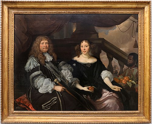 Portrait of Jan van Amstel and his Wife Anna Boxhoorn, 1671, Abraham van den Tempel
