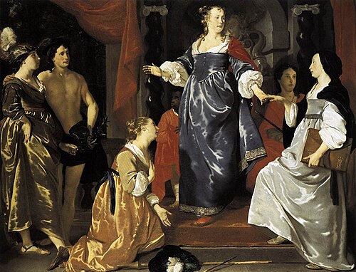 The Maid of Leiden Welcomes 'Nering', 1651, Abraham van den Tempel
