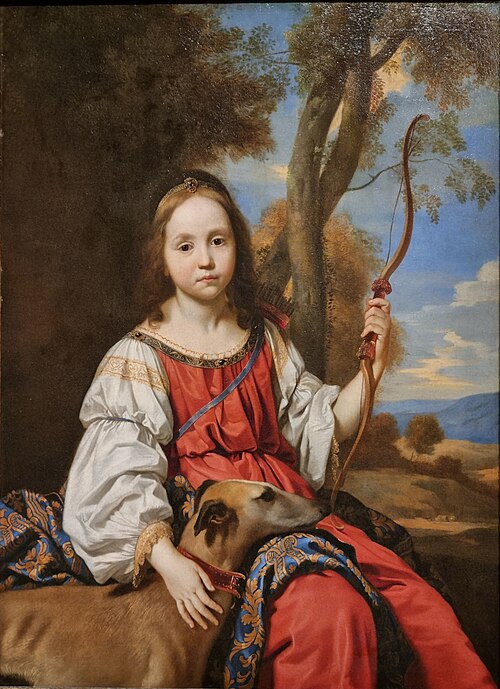 Portrait d'une fillette, , Abraham van den Tempel