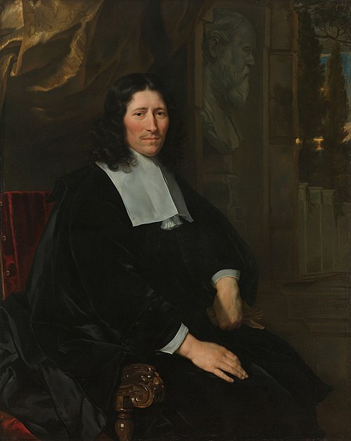 Portrait of Pieter de la Court, 1667, Abraham van den Tempel