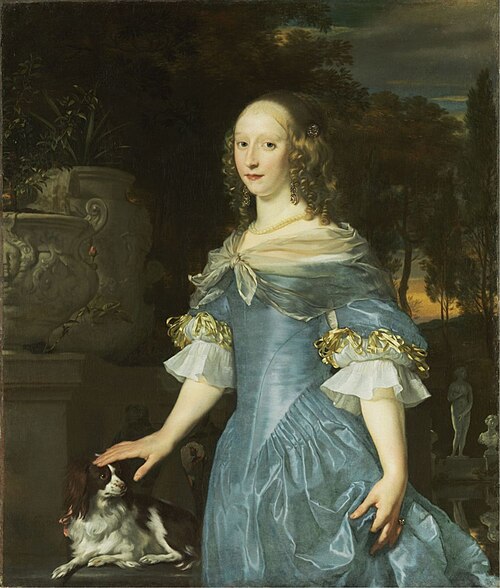 Portrait of a young woman, 1666, Abraham van den Tempel