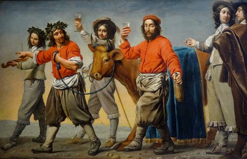 Le Cortège du bœuf gras, 1650, Maître des cortèges