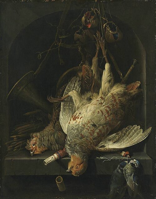 Jagdstillleben, 1671, Abraham Mignon