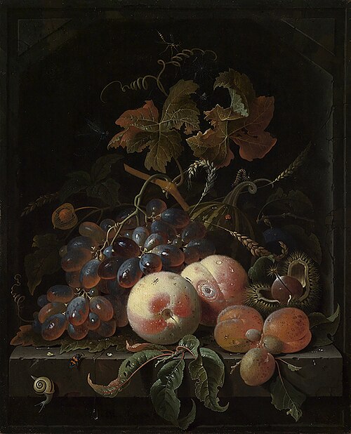 Nature morte, 1670, Abraham Mignon