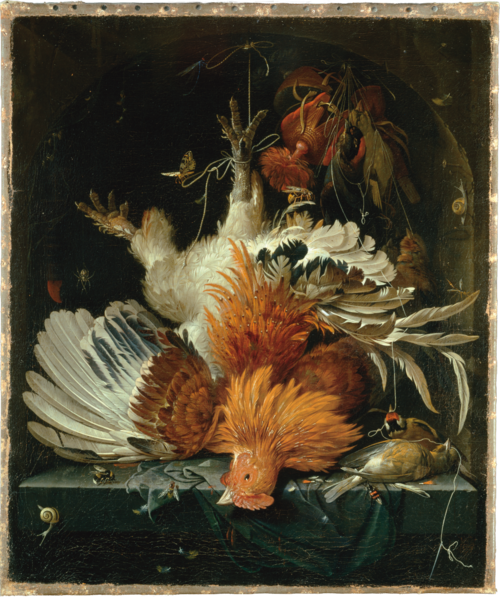 Still Life with Dead Poultry, 1663, Abraham Mignon