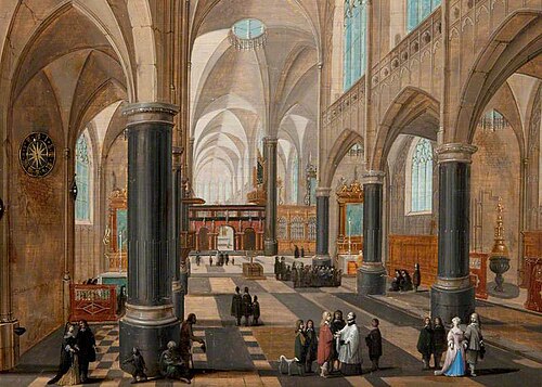 An Imaginary Cathedral Interior, 1655, Pieter Neefs
