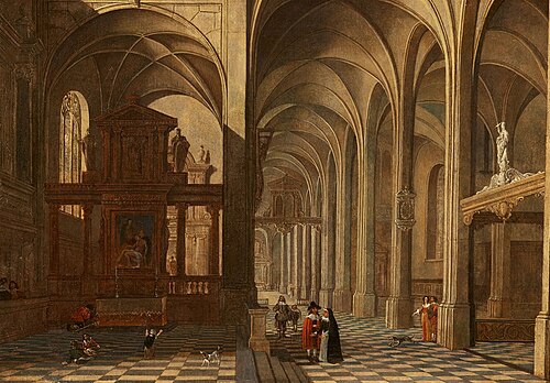 Church interior, 1620, Pieter Neefs