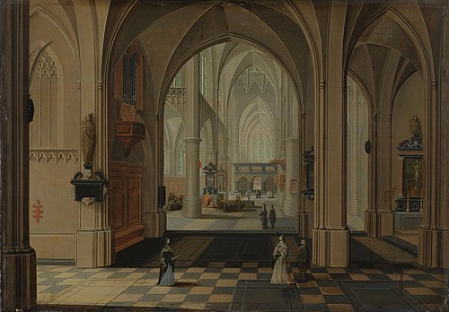 intérieur d'église, 1650, Pieter Neefs