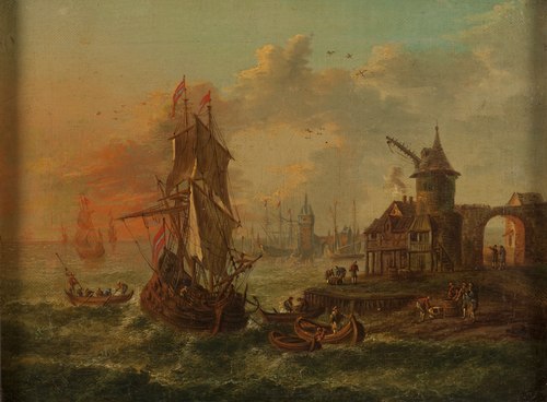 Harbor, , Abraham Storck