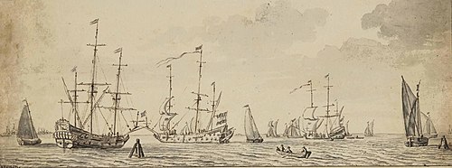 Voiliers, , Abraham Storck