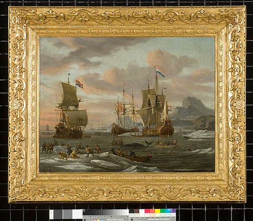 Walvisvangst, 1680, Abraham Storck