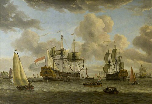 Dutch Shipping Scene: Seascape, , Abraham Storck