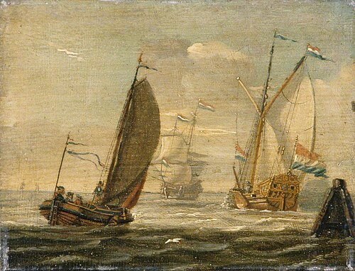Seascape with Boats, , Abraham Storck