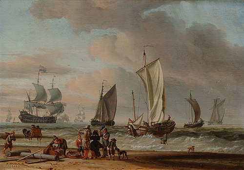 Beach View, 1683, Abraham Storck
