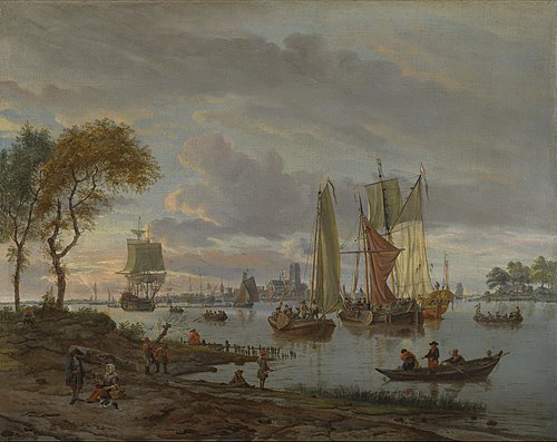 A River View, 1695, Abraham Storck
