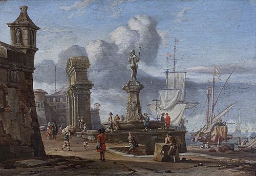 Capriccio of the Grand Harbour, Valletta, Malta, 1673, Abraham Storck