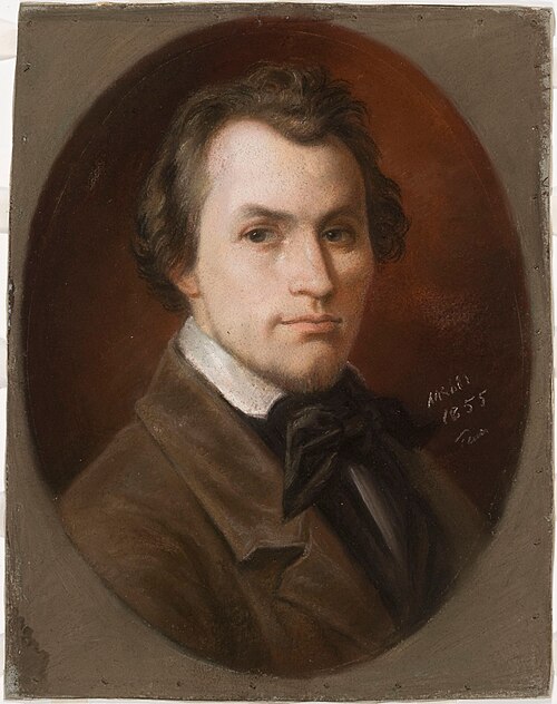 Portrait of Marcus Larsson, 1855, Maria Röhl