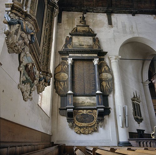 Epitaph of the fishermen's guild in the Grote Kerk in Maassluis, 1649, Abraham van Beijeren