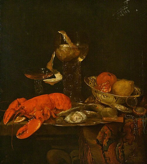 Still Life with a Lobster, , Abraham van Beijeren