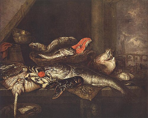 Still-life with Fishes, 1650, Abraham van Beijeren