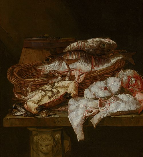 Still Life with Seafood, 1650, Abraham van Beijeren